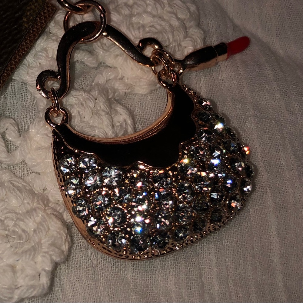 Bling keychain, Bling purse, Handbag Charm
